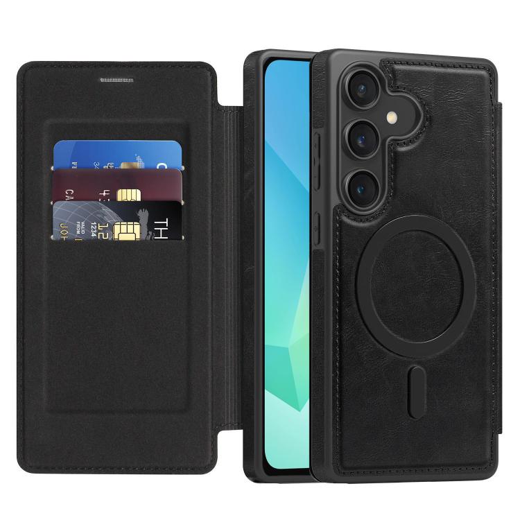 For Samsung Galaxy A16 5G Linton MagSafe Leather Phone Case