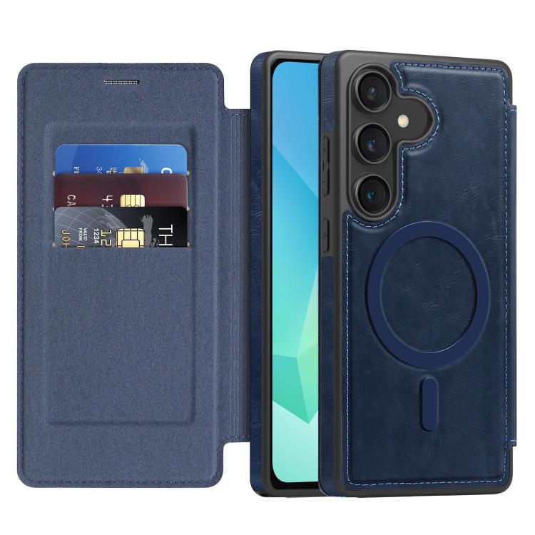 For Samsung Galaxy A16 5G Linton MagSafe Leather Phone Case