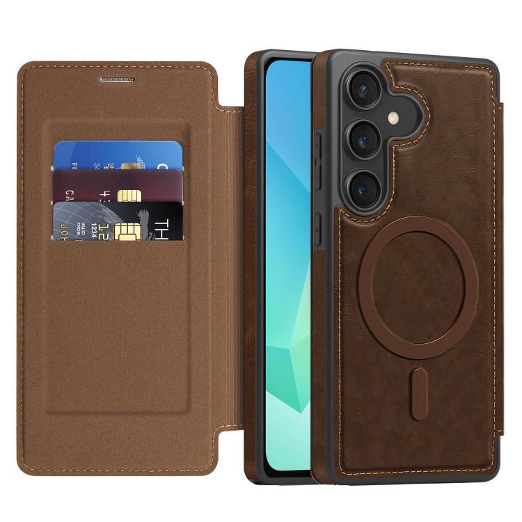 For Samsung Galaxy A16 5G Linton MagSafe Leather Phone Case