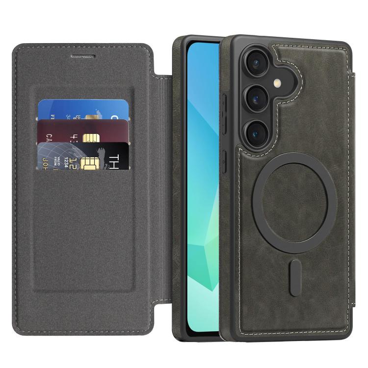 For Samsung Galaxy A16 5G Linton MagSafe Leather Phone Case