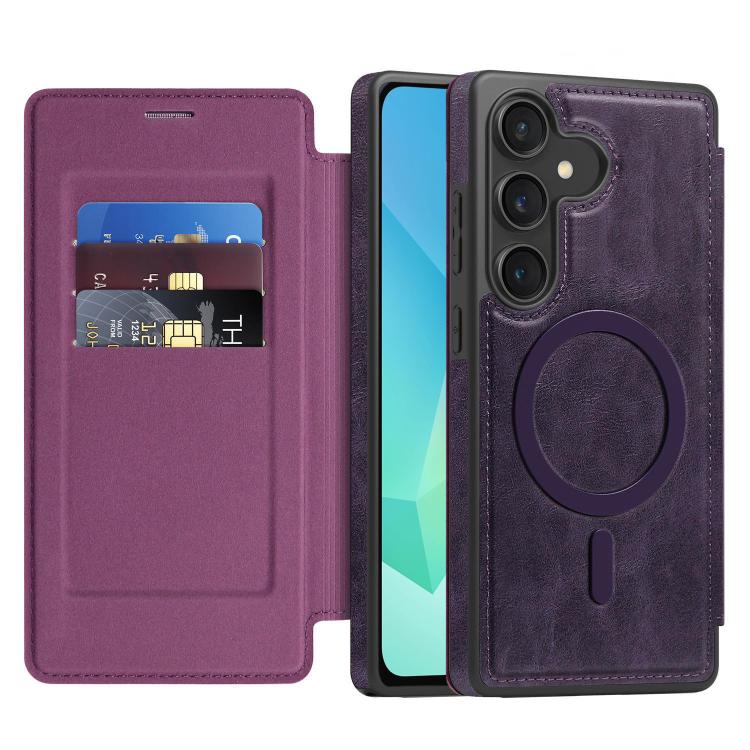 For Samsung Galaxy A16 5G Linton MagSafe Leather Phone Case