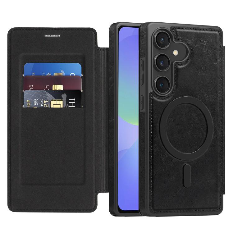 For Samsung Galaxy A36 5G Linton MagSafe Leather Phone Case