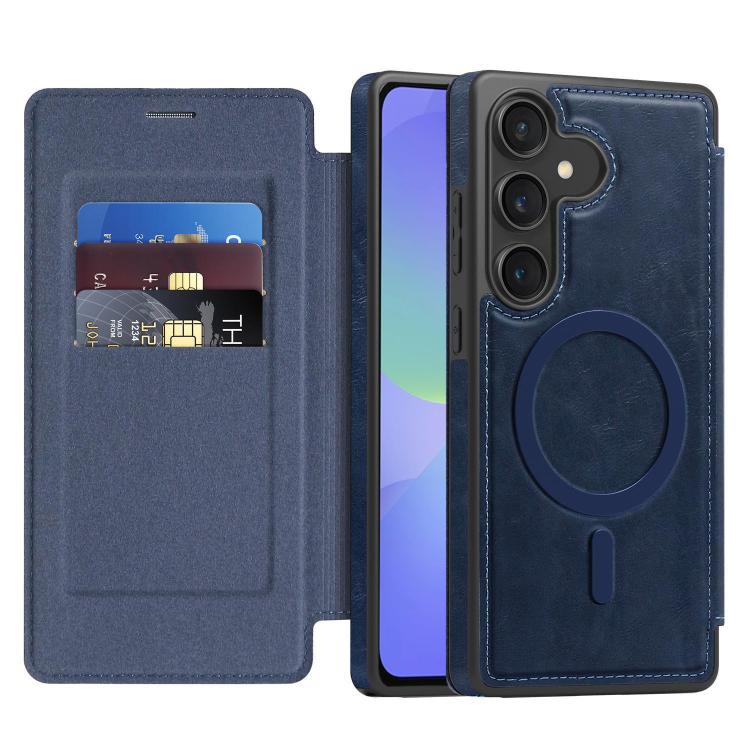 For Samsung Galaxy A36 5G Linton MagSafe Leather Phone Case