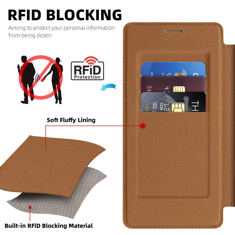 For Samsung Galaxy S24 FE 5G Linton MagSafe Leather Phone Case