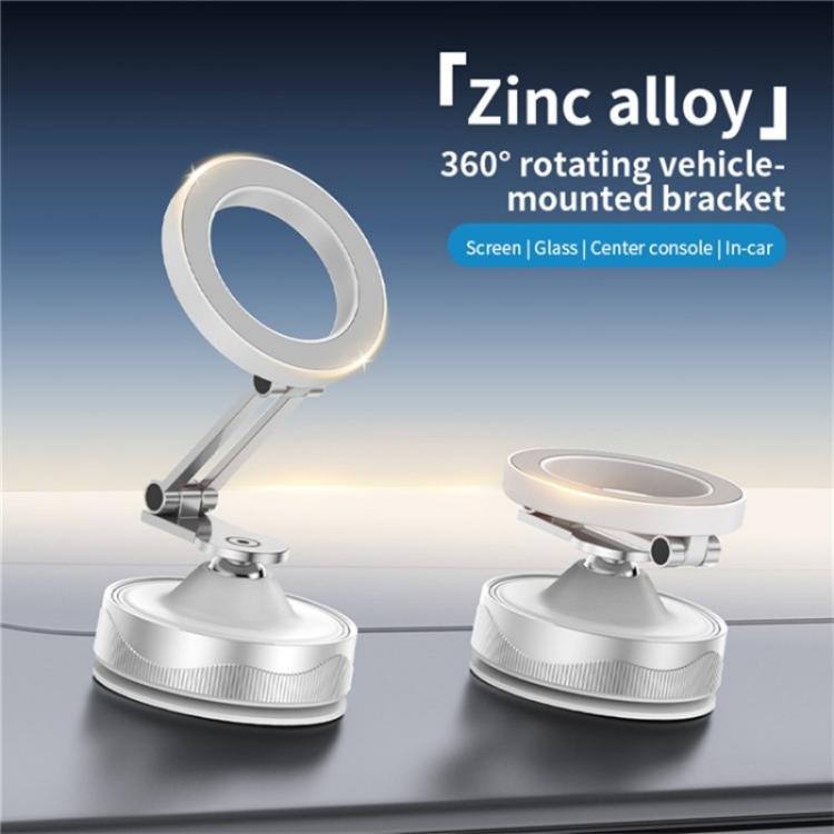 X30 Car Foldable Cell Phone Stand Suction Cup Mount Vacuum Magnetic Car Phone Holder