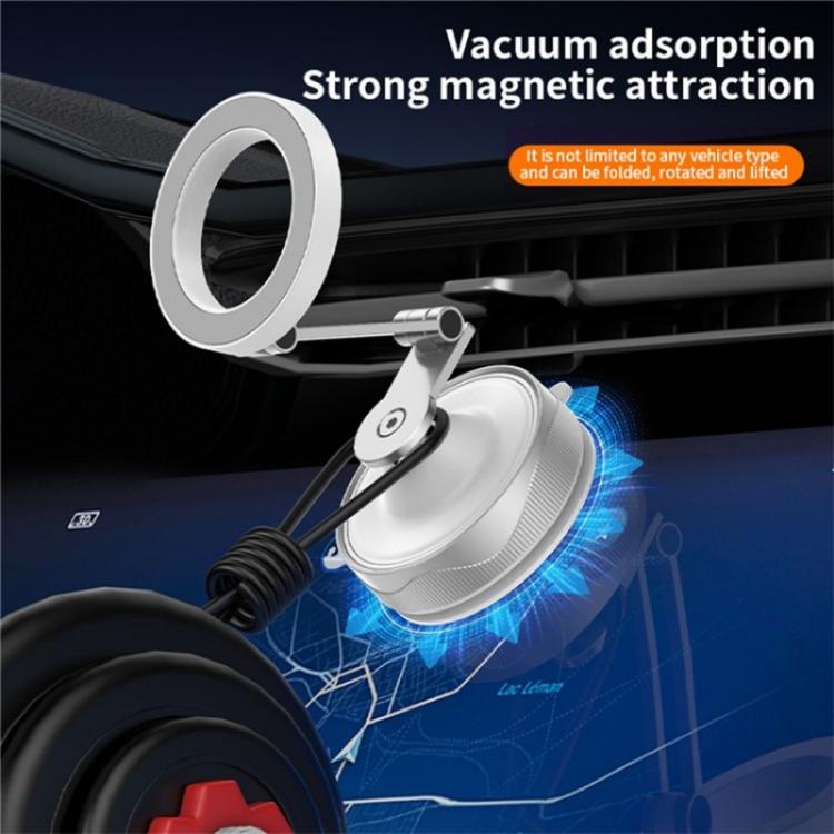 X30 Car Foldable Cell Phone Stand Suction Cup Mount Vacuum Magnetic Car Phone Holder