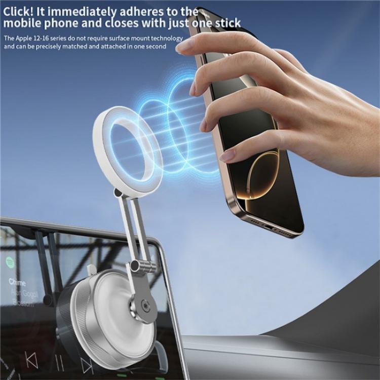 X30 Car Foldable Cell Phone Stand Suction Cup Mount Vacuum Magnetic Car Phone Holder