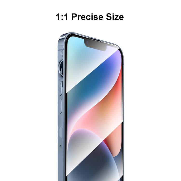 For iPhone 16 Pro Max JUNSUNMAY 25pcs Anti-Blue Light Silk Print HD Tempered Glass Film