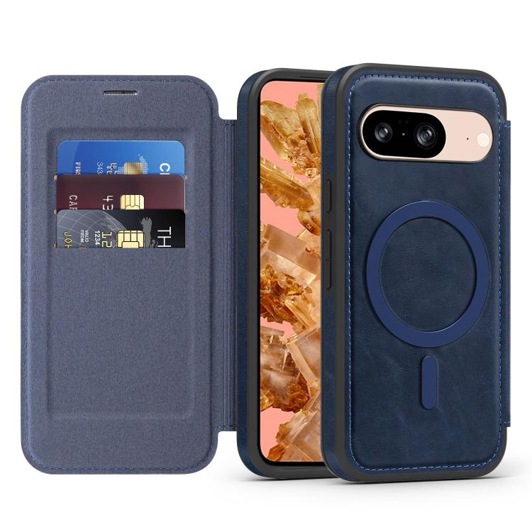 For Google Pixel 8 Linton MagSafe Leather Phone Case