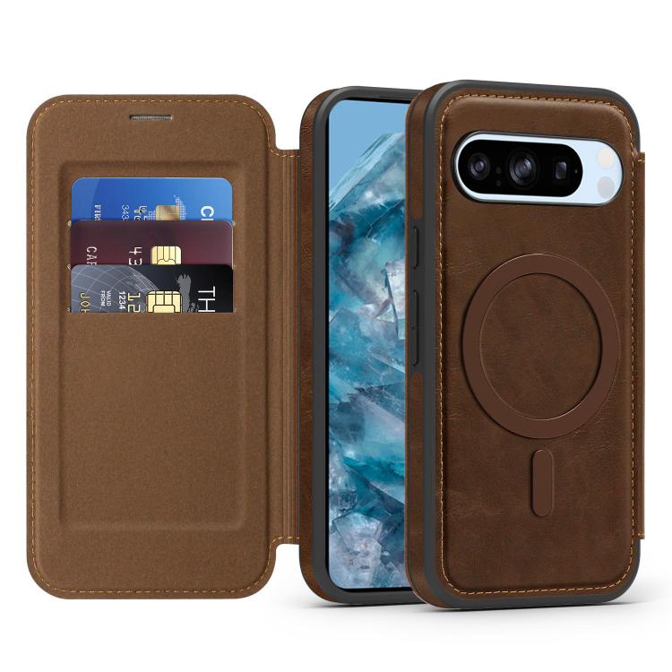 For Google Pixel 8 Pro Linton MagSafe Leather Phone Case