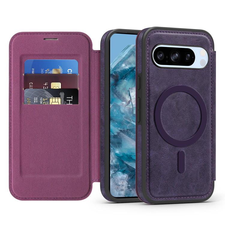 For Google Pixel 8 Pro Linton MagSafe Leather Phone Case