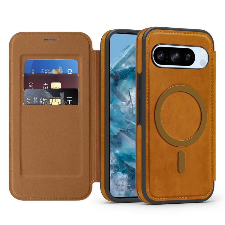 For Google Pixel 8 Pro Linton MagSafe Leather Phone Case