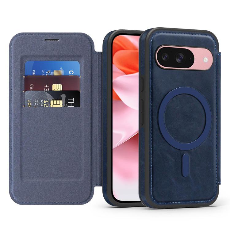 For Google Pixel 9 Linton MagSafe Leather Phone Case