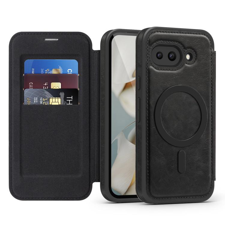 For Google Pixel 9a Linton MagSafe Leather Phone Case