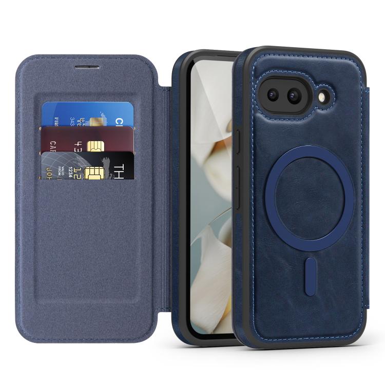 For Google Pixel 9a Linton MagSafe Leather Phone Case