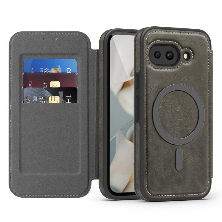 For Google Pixel 9a Linton MagSafe Leather Phone Case