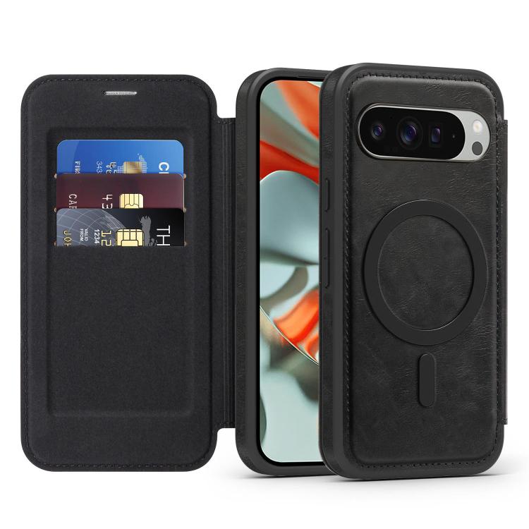 For Google Pixel 9 Pro XL Linton MagSafe Leather Phone Case