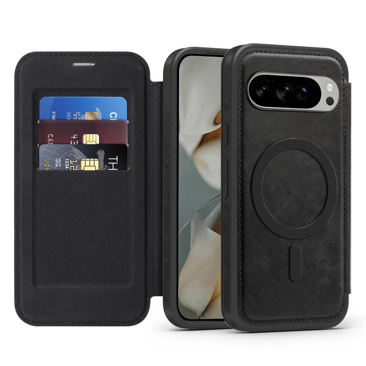 For Google Pixel 10 Linton MagSafe Leather Phone Case