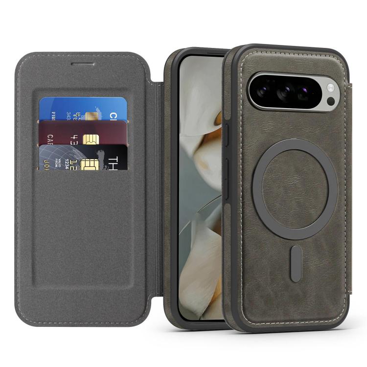 For Google Pixel 10 Linton MagSafe Leather Phone Case