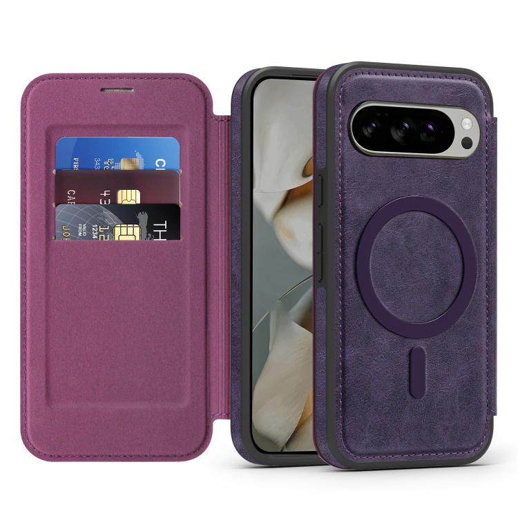 For Google Pixel 10 Linton MagSafe Leather Phone Case