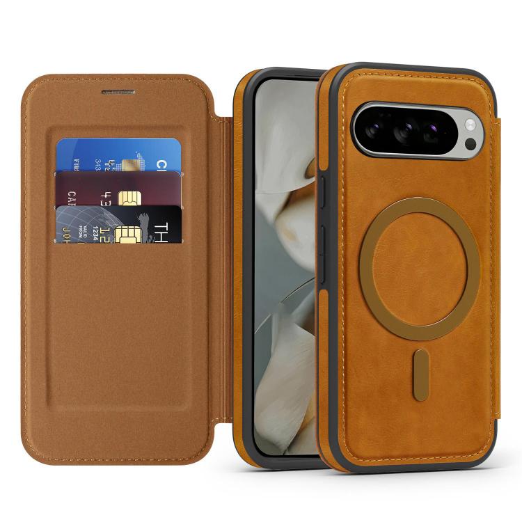 For Google Pixel 10 Linton MagSafe Leather Phone Case