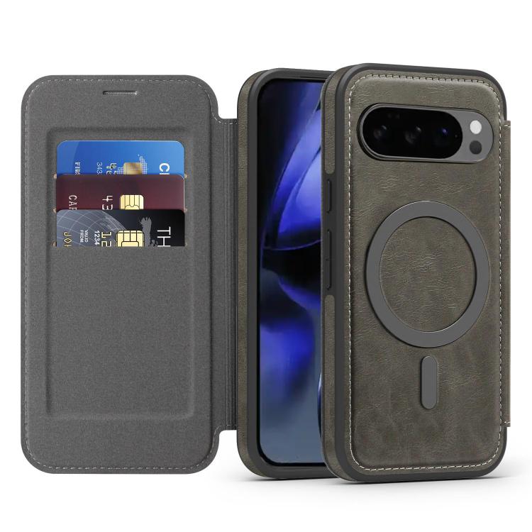 For Google Pixel 10 Pro Linton MagSafe Leather Phone Case