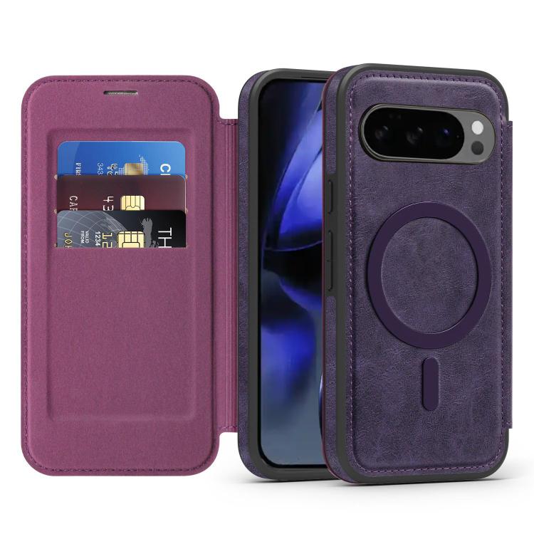 For Google Pixel 10 Pro Linton MagSafe Leather Phone Case