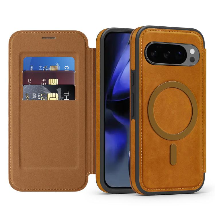 For Google Pixel 10 Pro Linton MagSafe Leather Phone Case
