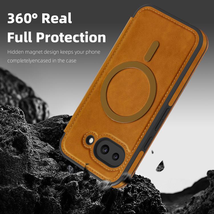 For Google Pixel 10 Pro XL Linton MagSafe Leather Phone Case