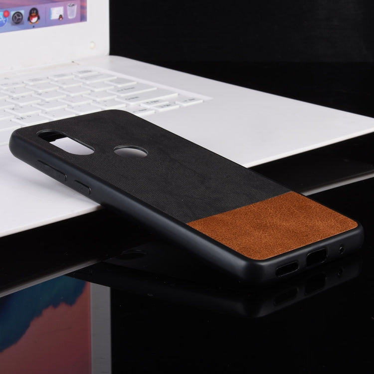 Shockproof Color Matching Denim PC + PU + TPU Protective Case for Motorola One Vision