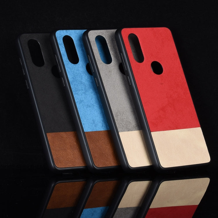 Shockproof Color Matching Denim PC + PU + TPU Protective Case for Motorola One Vision