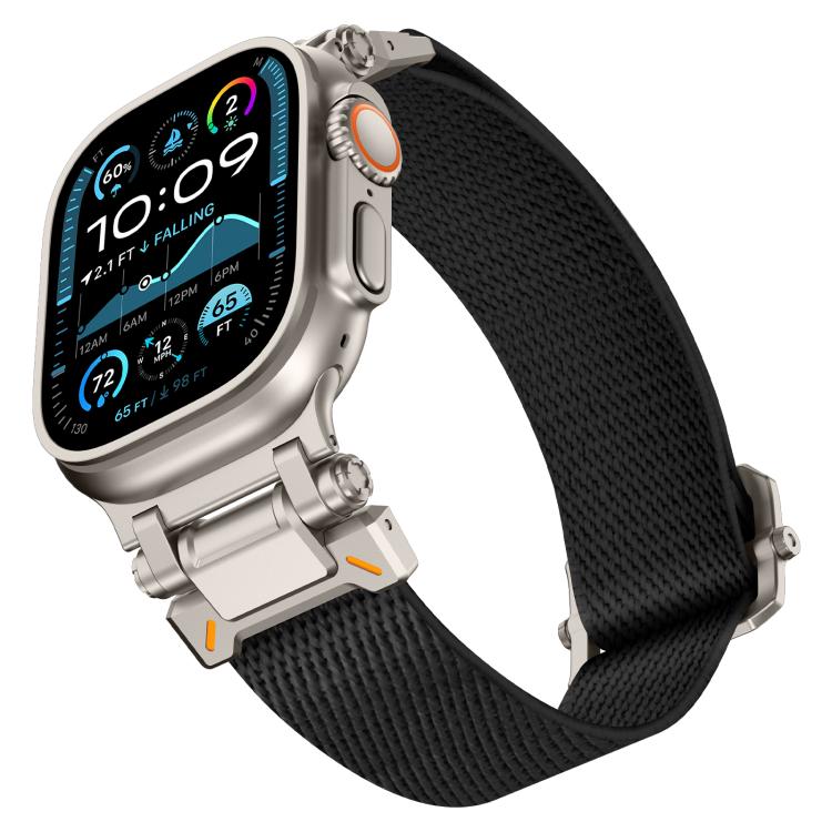 For Apple Watch 46mm / 49mm / 45mm / 44mm Explorer Polyester Nylon Watch Band