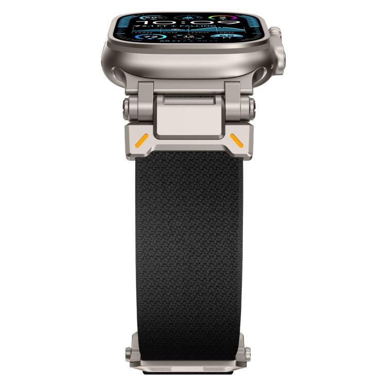 For Apple Watch 46mm / 49mm / 45mm / 44mm Explorer Polyester Nylon Watch Band