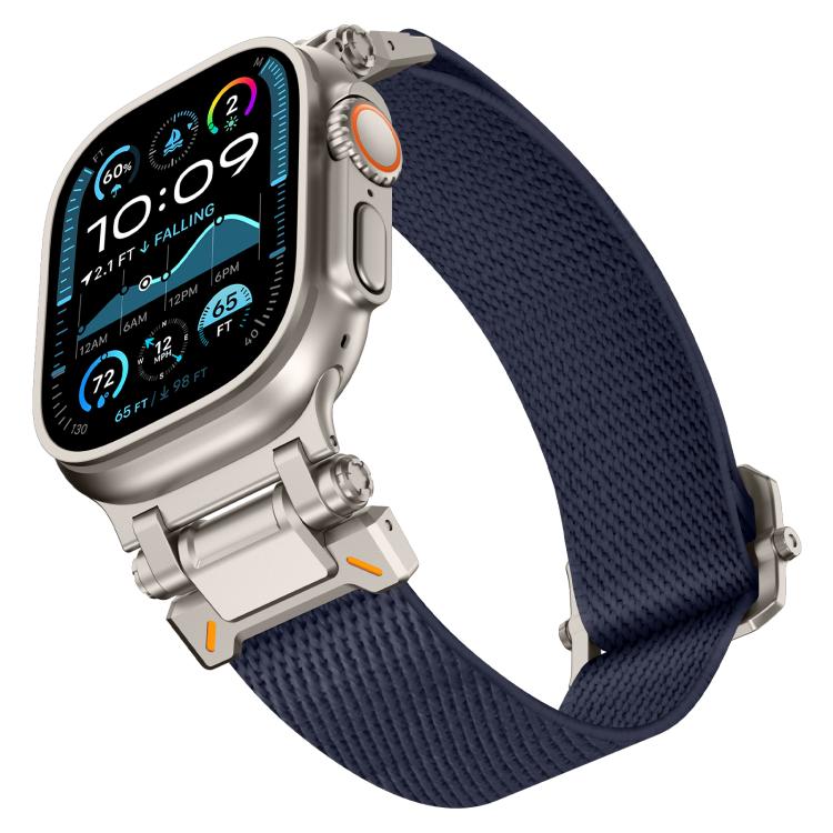 For Apple Watch 46mm / 49mm / 45mm / 44mm Explorer Polyester Nylon Watch Band