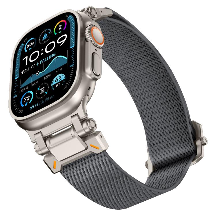 For Apple Watch 46mm / 49mm / 45mm / 44mm Explorer Polyester Nylon Watch Band