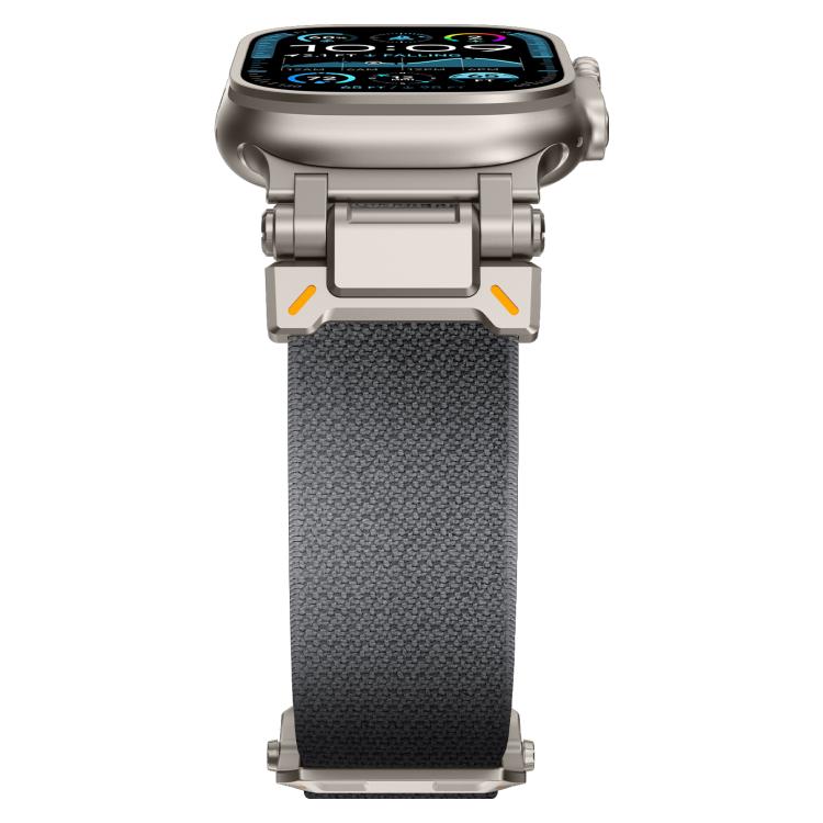 For Apple Watch 46mm / 49mm / 45mm / 44mm Explorer Polyester Nylon Watch Band
