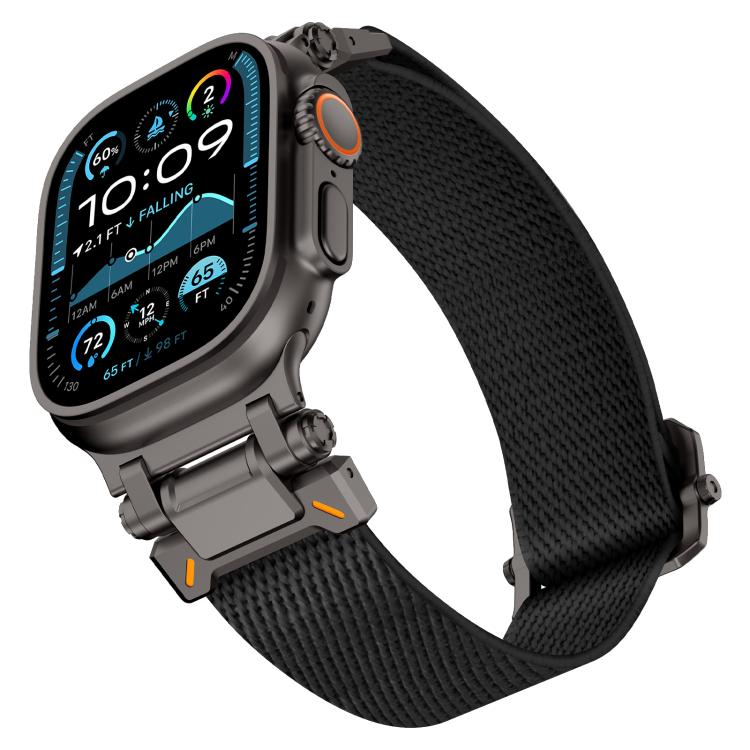 For Apple Watch 46mm / 49mm / 45mm / 44mm Explorer Polyester Nylon Watch Band