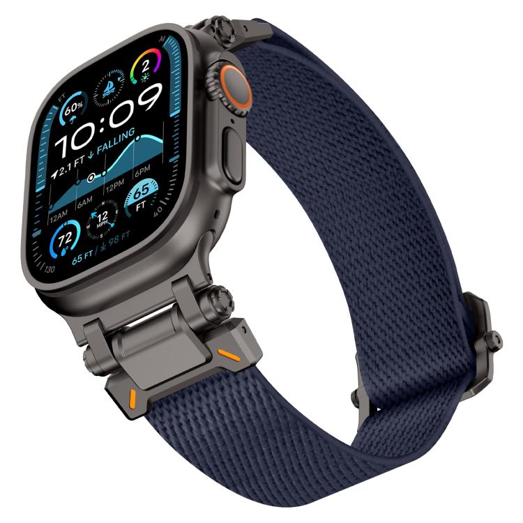 For Apple Watch 46mm / 49mm / 45mm / 44mm Explorer Polyester Nylon Watch Band
