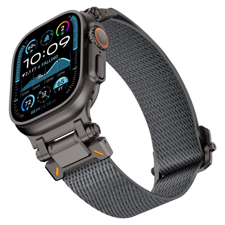 For Apple Watch 46mm / 49mm / 45mm / 44mm Explorer Polyester Nylon Watch Band