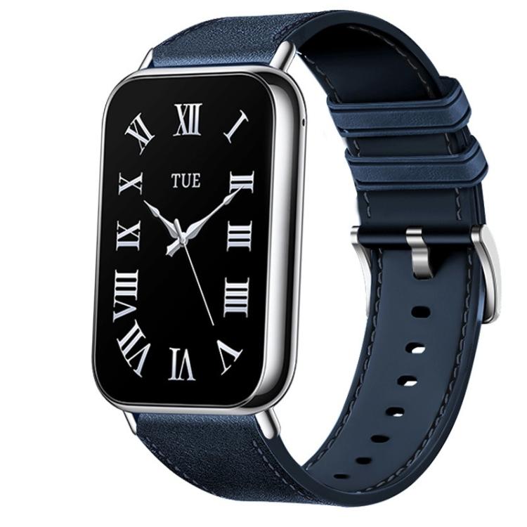 For Xiaomi Band 10 Pro / 9 Pro / Redmi Watch 6 Leather Texture Silicone Watch Band