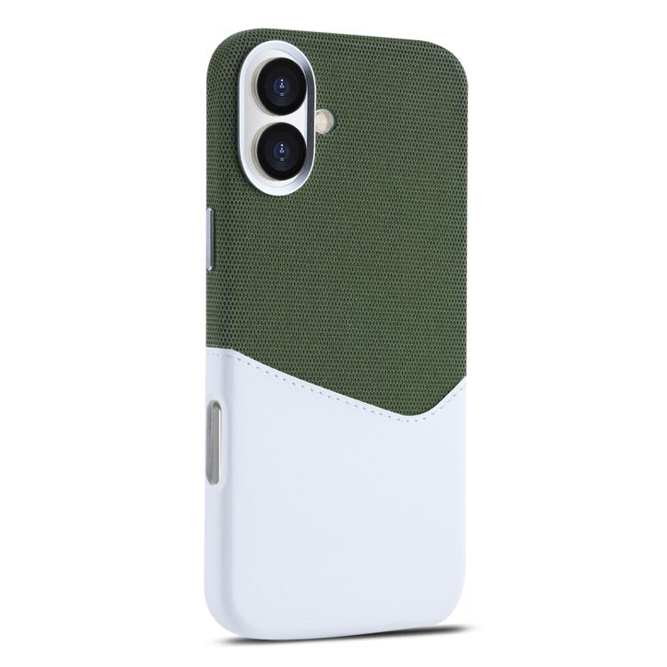 For iPhone 16 Plus Kalebol Cloth Textue Stitching Card Slot Magnetic Phone Case