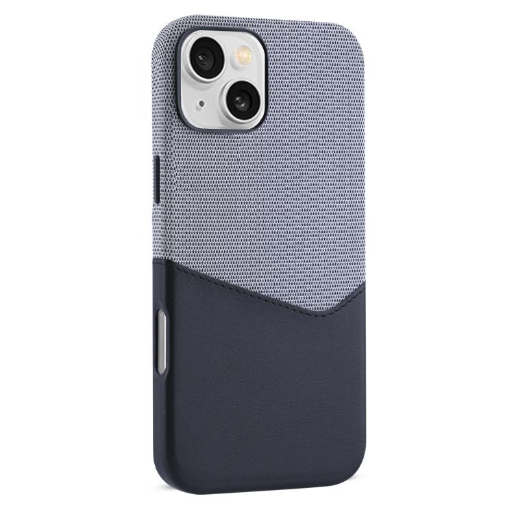 For iPhone 12 Kalebol Cloth Textue Stitching Card Slot Magnetic Phone Case