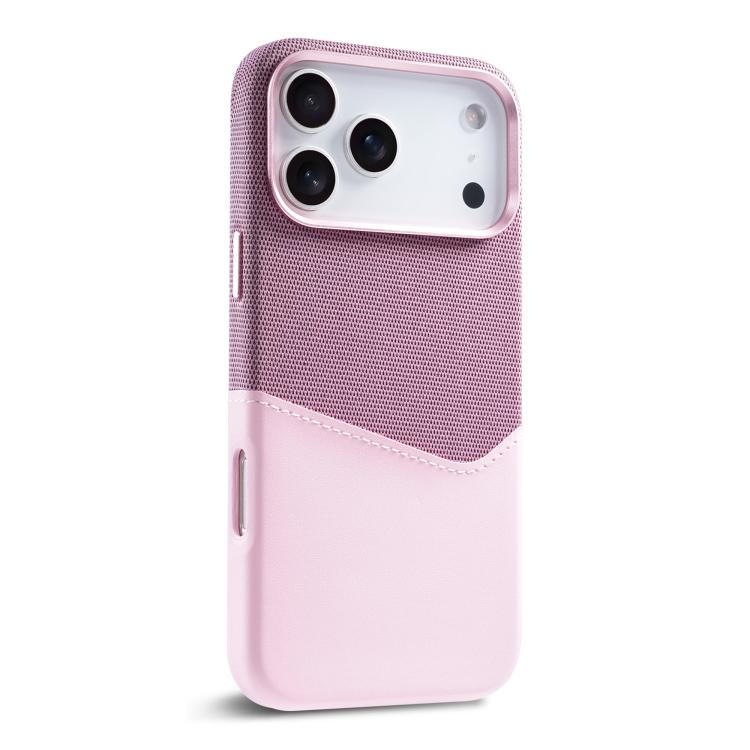 For iPhone 17 Pro Max Kalebol Cloth Textue Stitching Card Slot Magnetic Phone Case