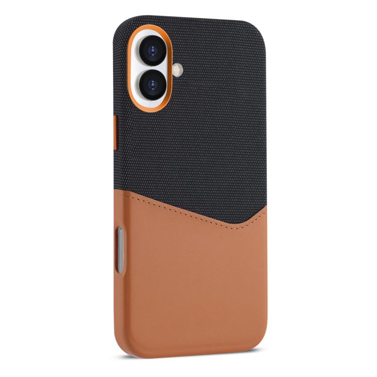For iPhone 17 Kalebol Cloth Textue Stitching Card Slot Magnetic Phone Case