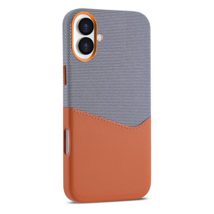 For iPhone 17 Kalebol Cloth Textue Stitching Card Slot Magnetic Phone Case