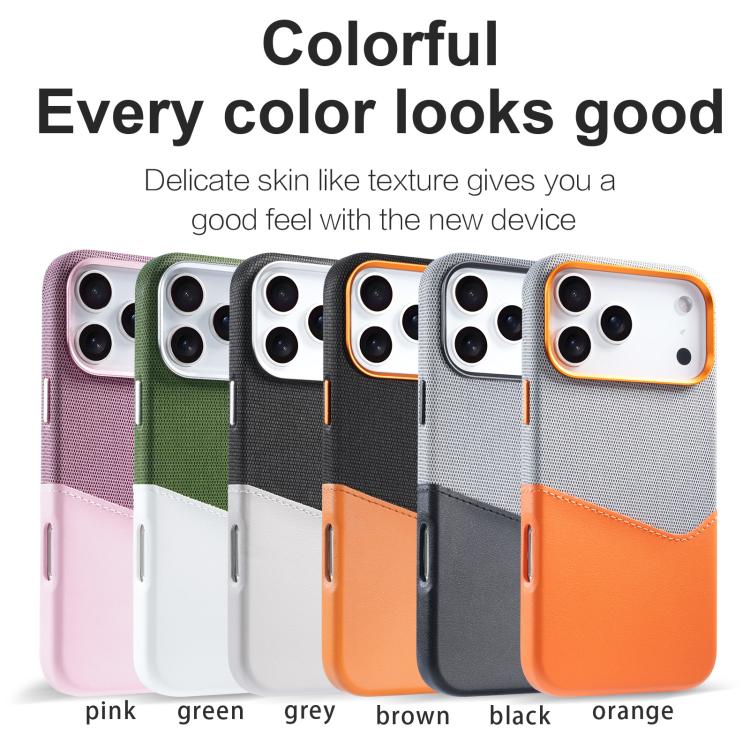 For iPhone 12 Pro Max Kalebol Cloth Textue Stitching Card Slot Magnetic Phone Case
