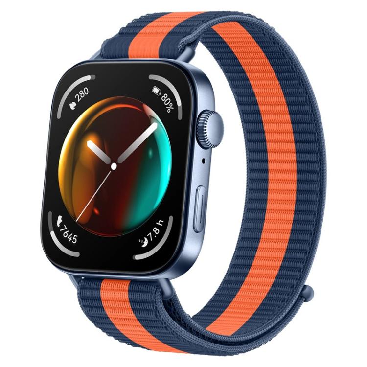For Huawei Watch Fit 5 / Fit 5 Pro / Fit 4 Nylon Loop Hook and Loop Fastener Watch Band