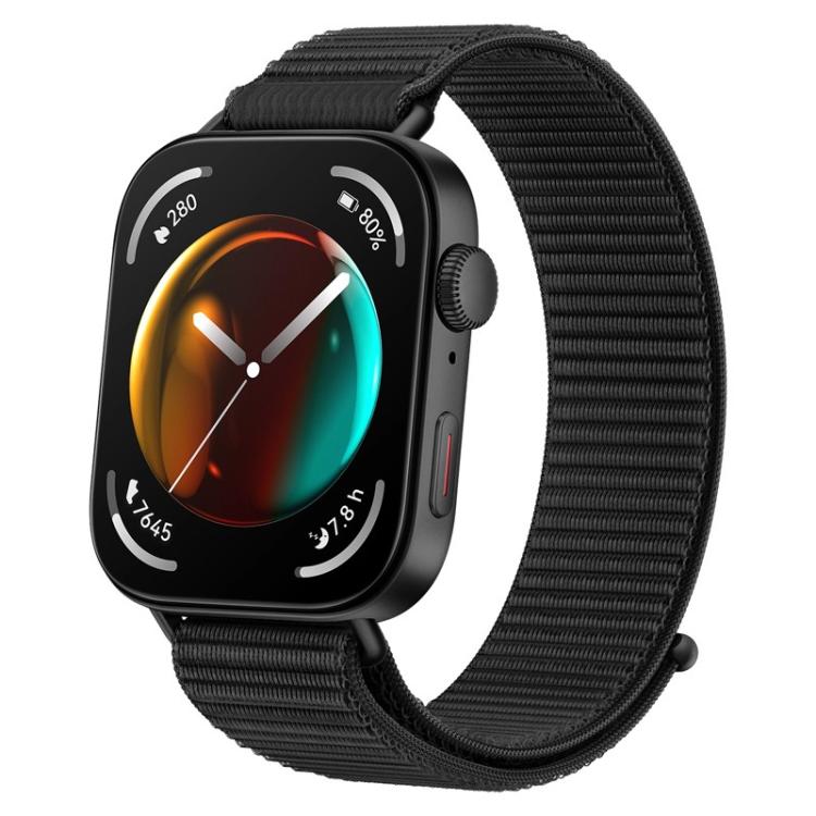 For Huawei Watch Fit 5 / Fit 5 Pro / Fit 4 Nylon Loop Hook and Loop Fastener Watch Band