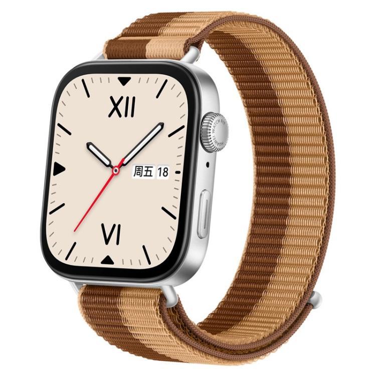 For Huawei Watch Fit 5 / Fit 5 Pro / Fit 4 Nylon Loop Hook and Loop Fastener Watch Band