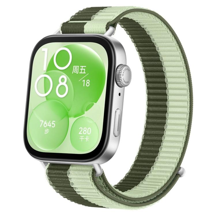 For Huawei Watch Fit 5 / Fit 5 Pro / Fit 4 Nylon Loop Hook and Loop Fastener Watch Band
